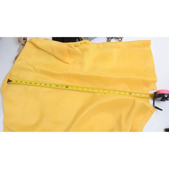 Vintage Daniel Caron 100% Silk LARGE Button Down Blouse Short Sleeves Pockets - Picture 6 of 6